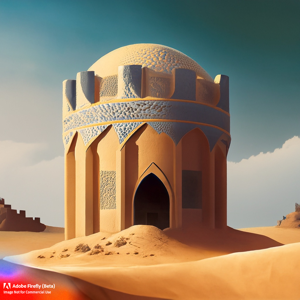 Firefly Aldar round tower in desert art 65118