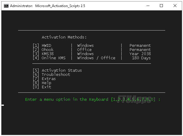 Microsoft Activation Scripts MAS v25