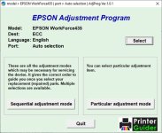 Epson WorkForce435 Adjustment Program