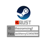 حساب ستيم فيه لعبة رست Rust 